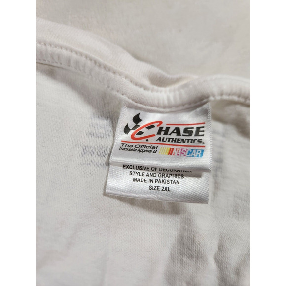 2XL Chase NASCAR Womens T-shirt White Jeff Gordon Racing V Neck Short Sleeve - Picture 5 of 14